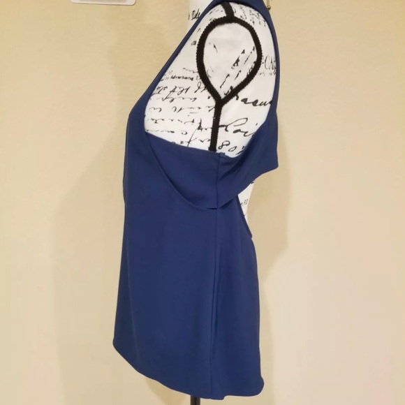 NWT women’s bandeau tank by Cooper & Ella.  Sz Large.  Zips up back.  Polyester - Picture 4 of 9